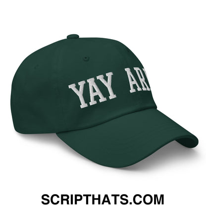 Yay Area Varsity College Block Embroidered Unstructured Dad Hat Spruce