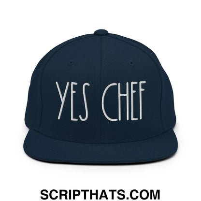 Yes Chef Bill Brim Snapback Hat Dark Navy