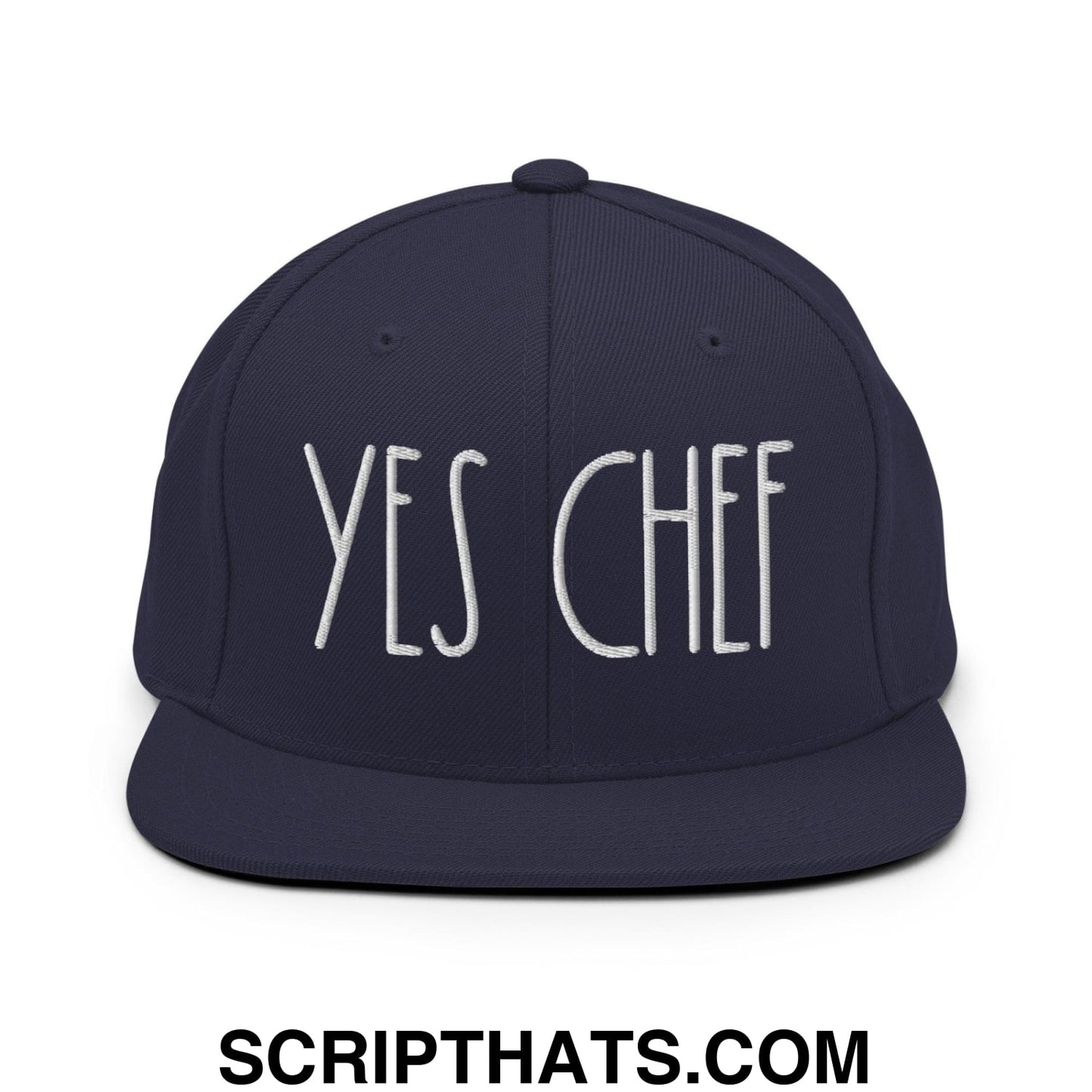 Yes Chef Bill Brim Snapback Hat Navy