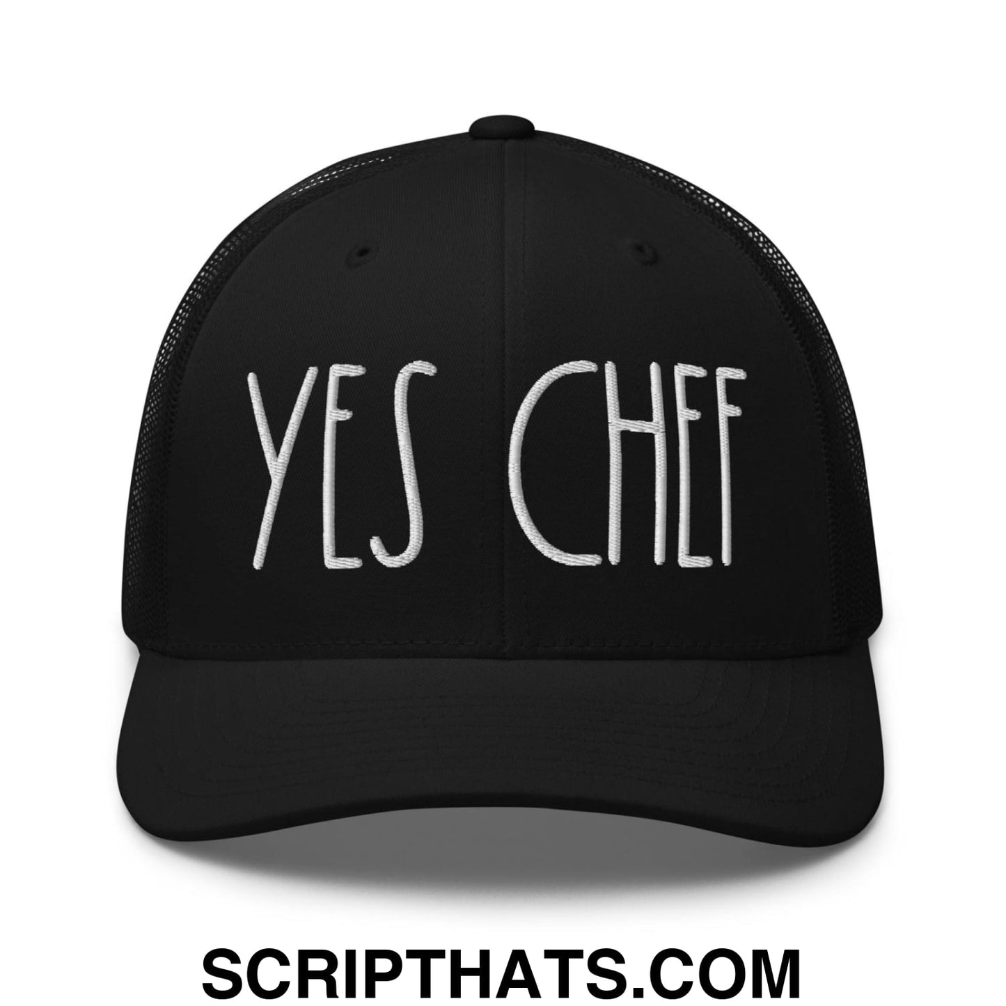 Yes Chef Retro Trucker Hat Black