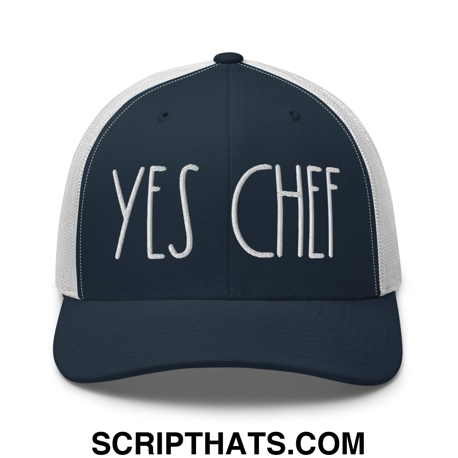 Yes Chef Retro Trucker Hat Navy White