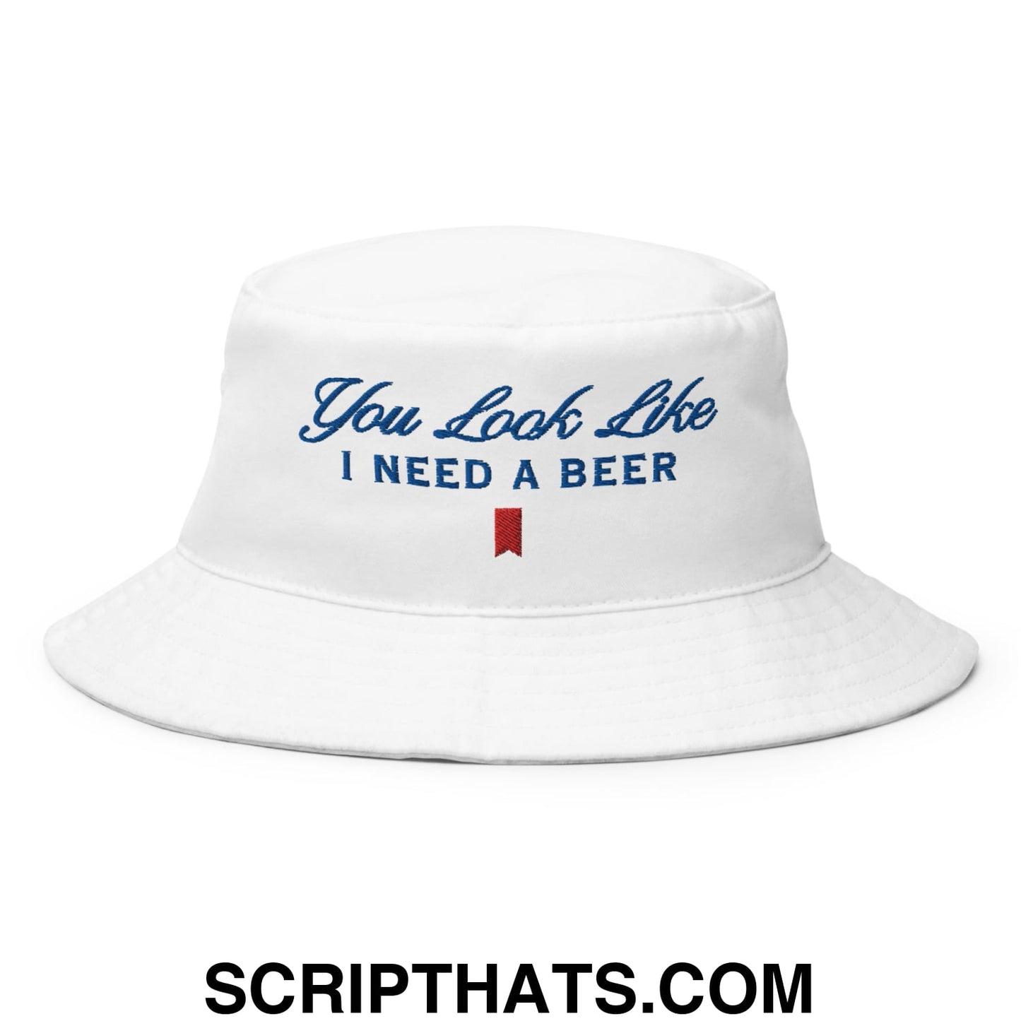 You Look Like I Need a Beer Embroidered Bucket Hat Default Title