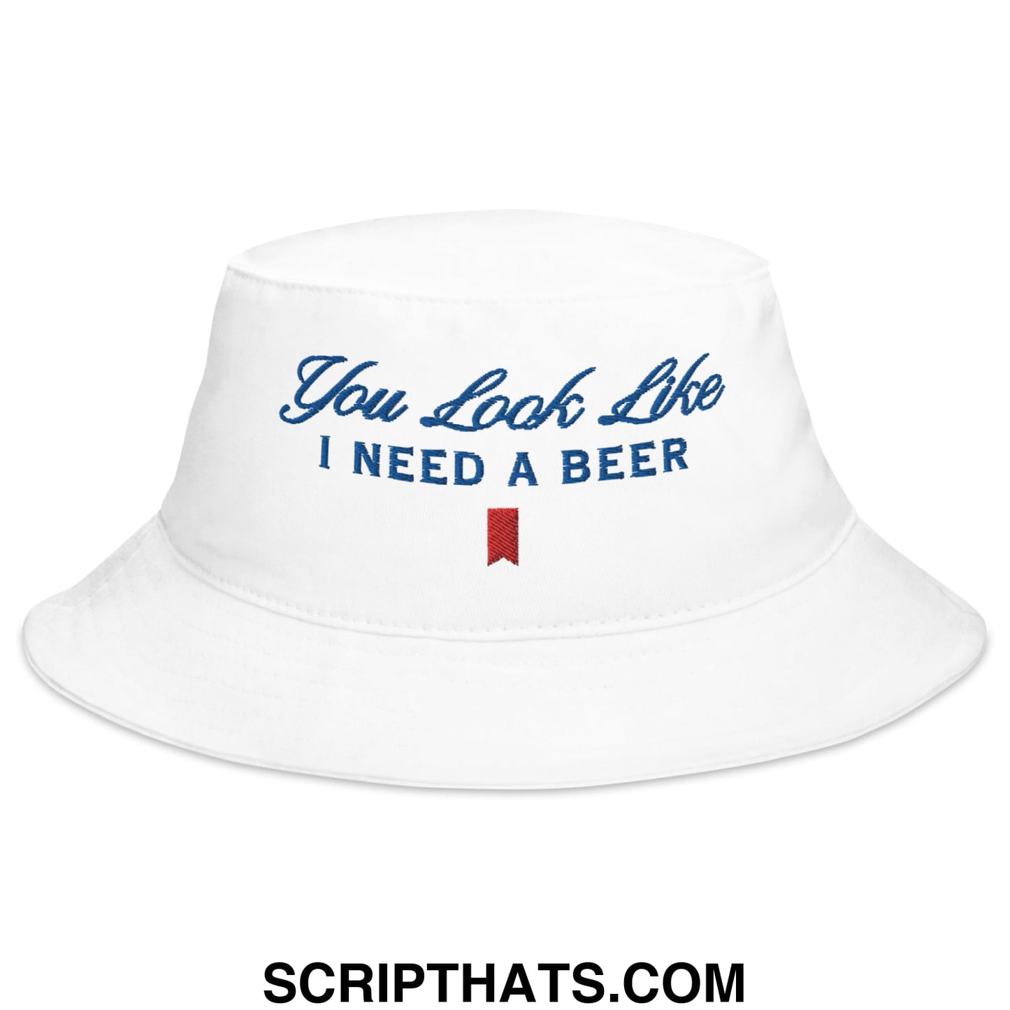 You Look Like I Need a Beer Embroidered Bucket Hat Default Title