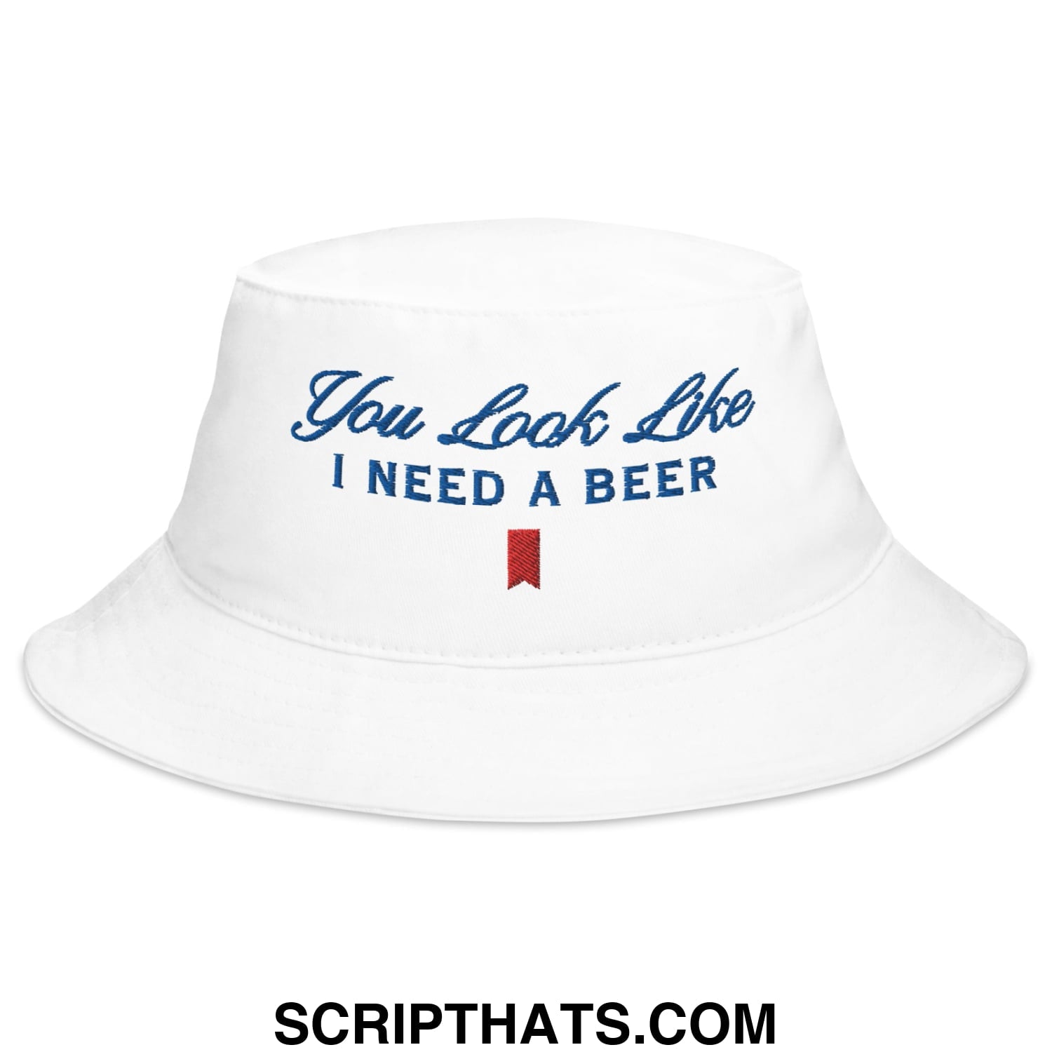 You Look Like I Need a Beer Embroidered Bucket Hat Default Title