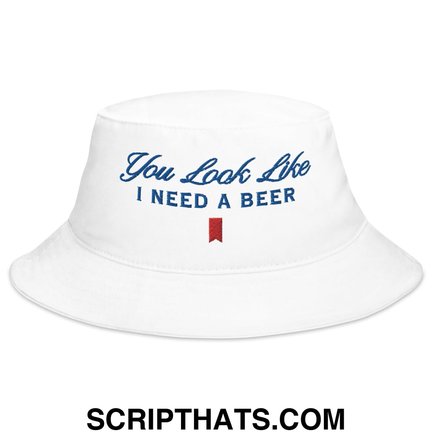 You Look Like I Need a Beer Embroidered Bucket Hat Default Title