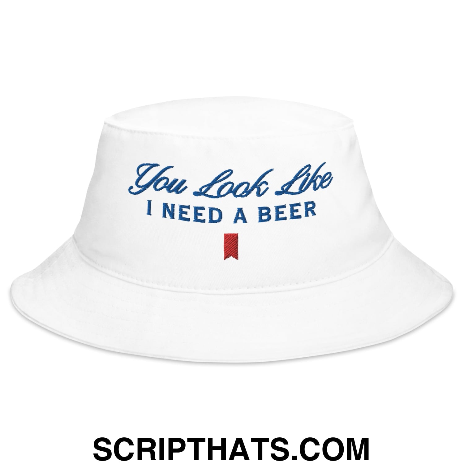 You Look Like I Need a Beer Embroidered Bucket Hat Default Title