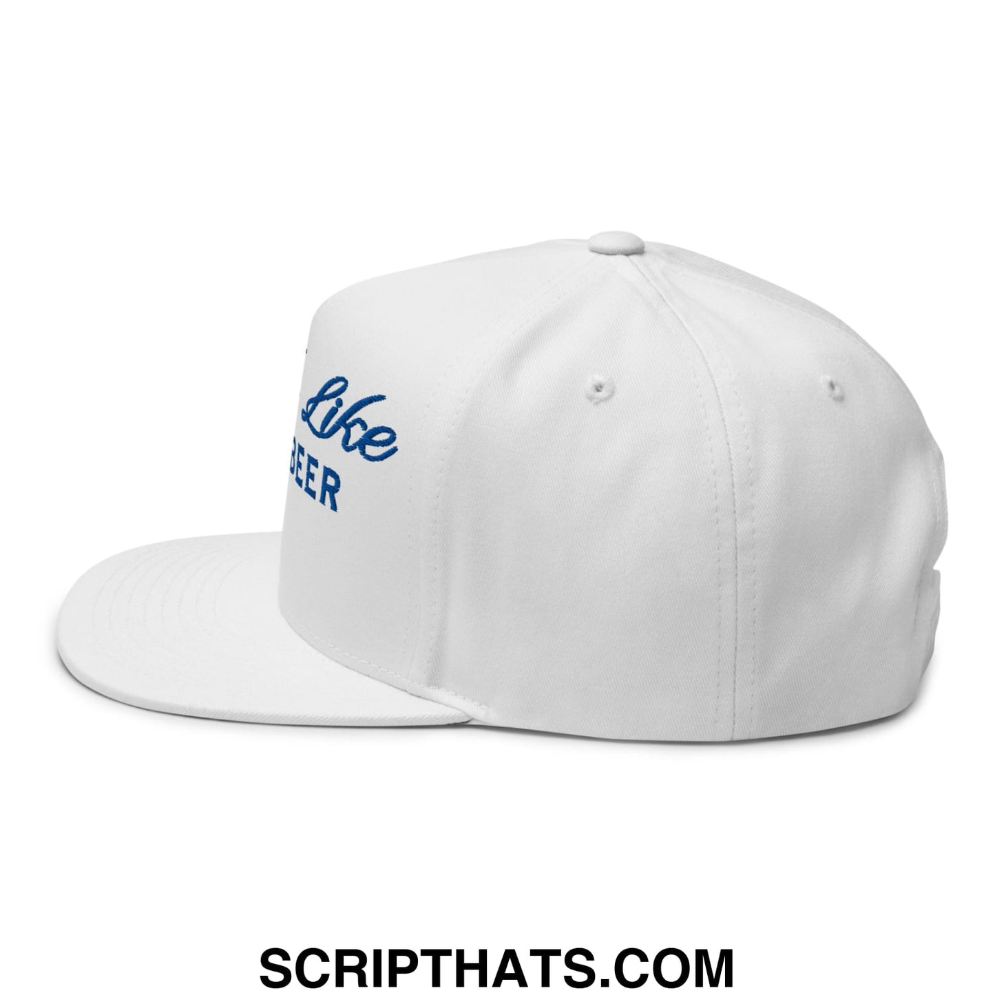 You Look Like I Need a Beer Embroidered Flat Brim Bill 5 Panel Snapback Hat Default Title