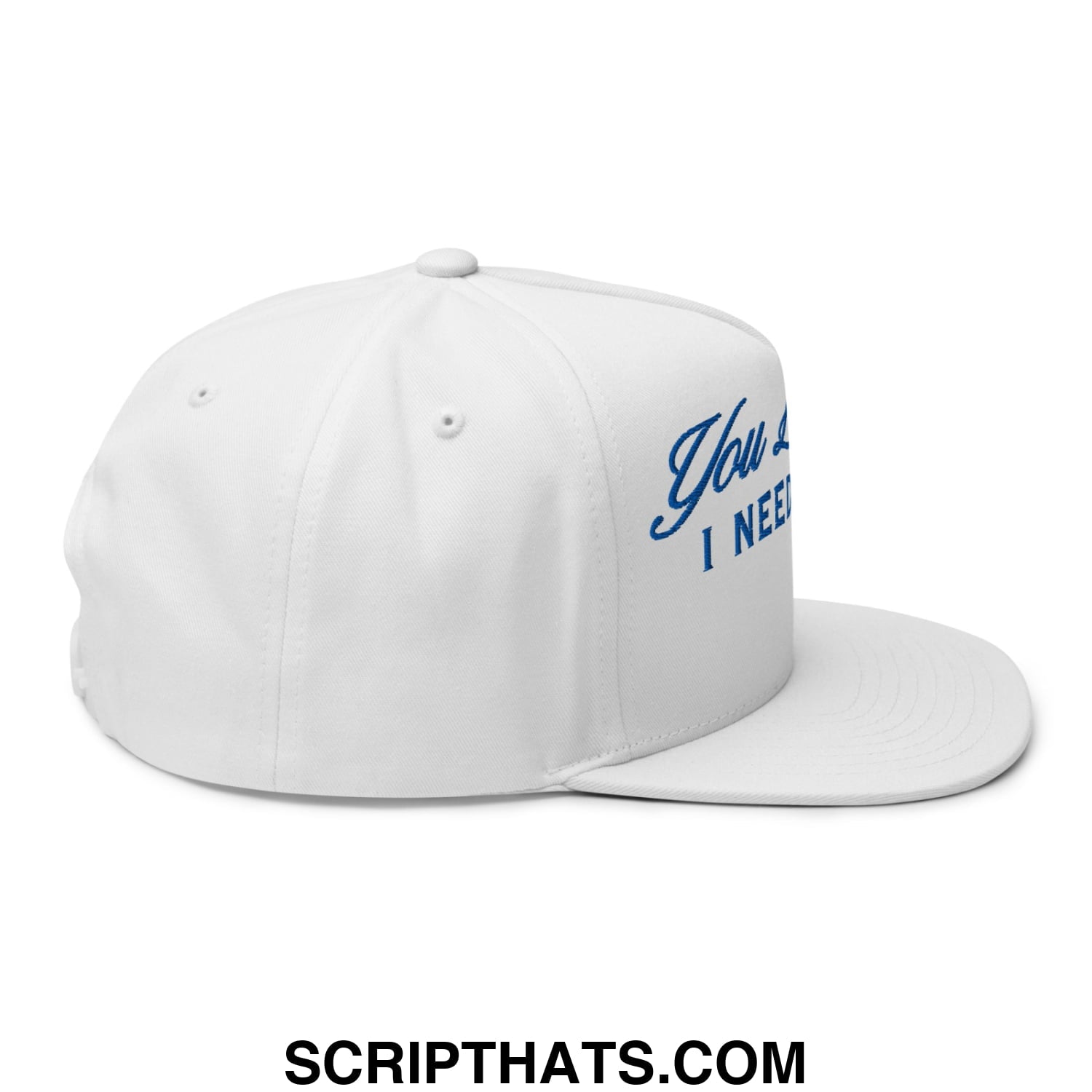 You Look Like I Need a Beer Embroidered Flat Brim Bill 5 Panel Snapback Hat Default Title