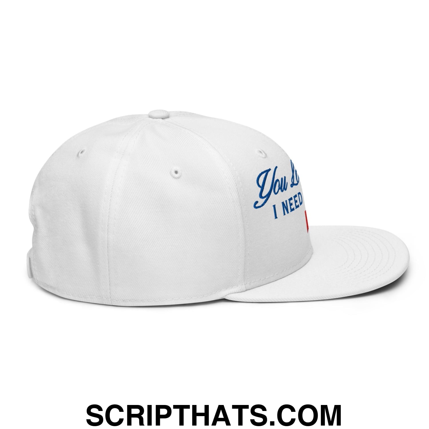 You Look Like I Need a Beer Embroidered Flat Brim Bill Snapback Hat Default Title