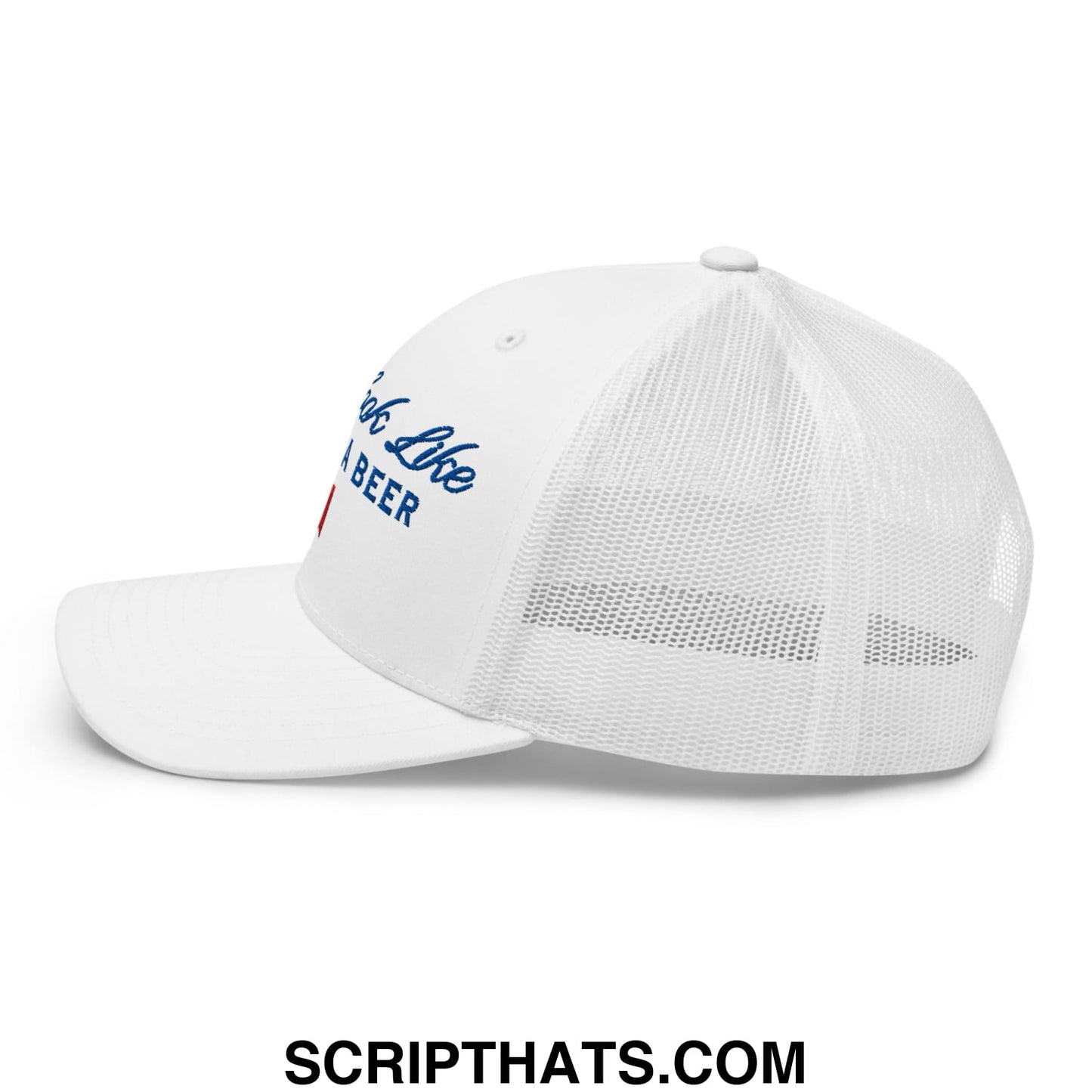 You Look Like I Need a Beer Embroidered Mesh Trucker Hat Default Title