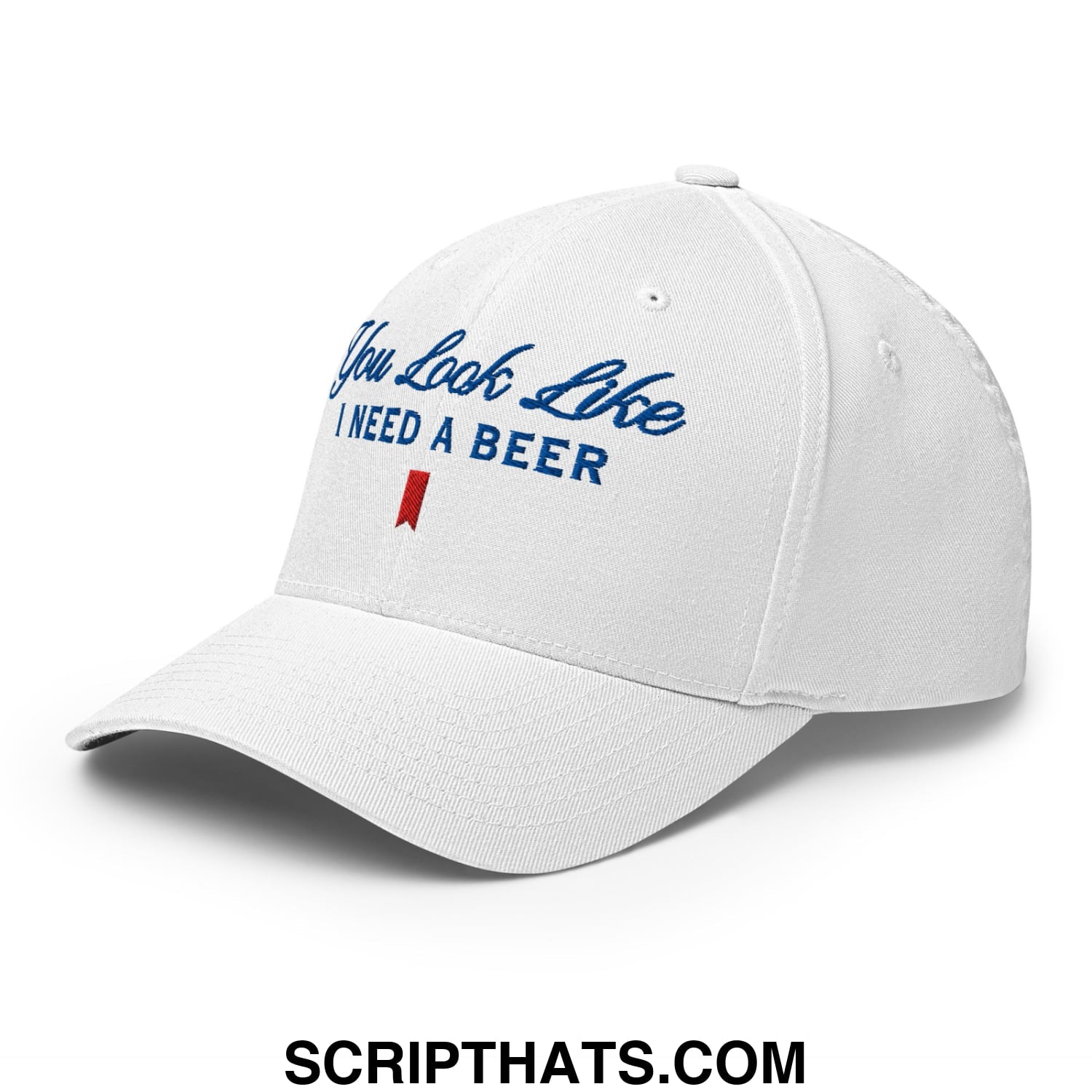 You Look Like I Need a Beer Embroidered Stretch Fit Golf Hat