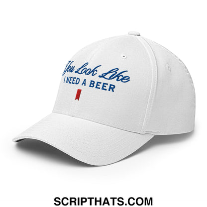You Look Like I Need a Beer Embroidered Stretch Fit Golf Hat