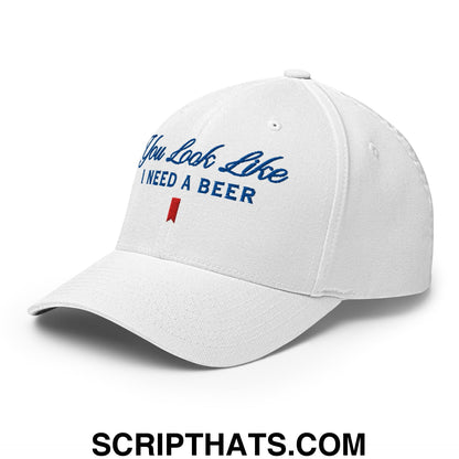 You Look Like I Need a Beer Embroidered Stretch Fit Golf Hat