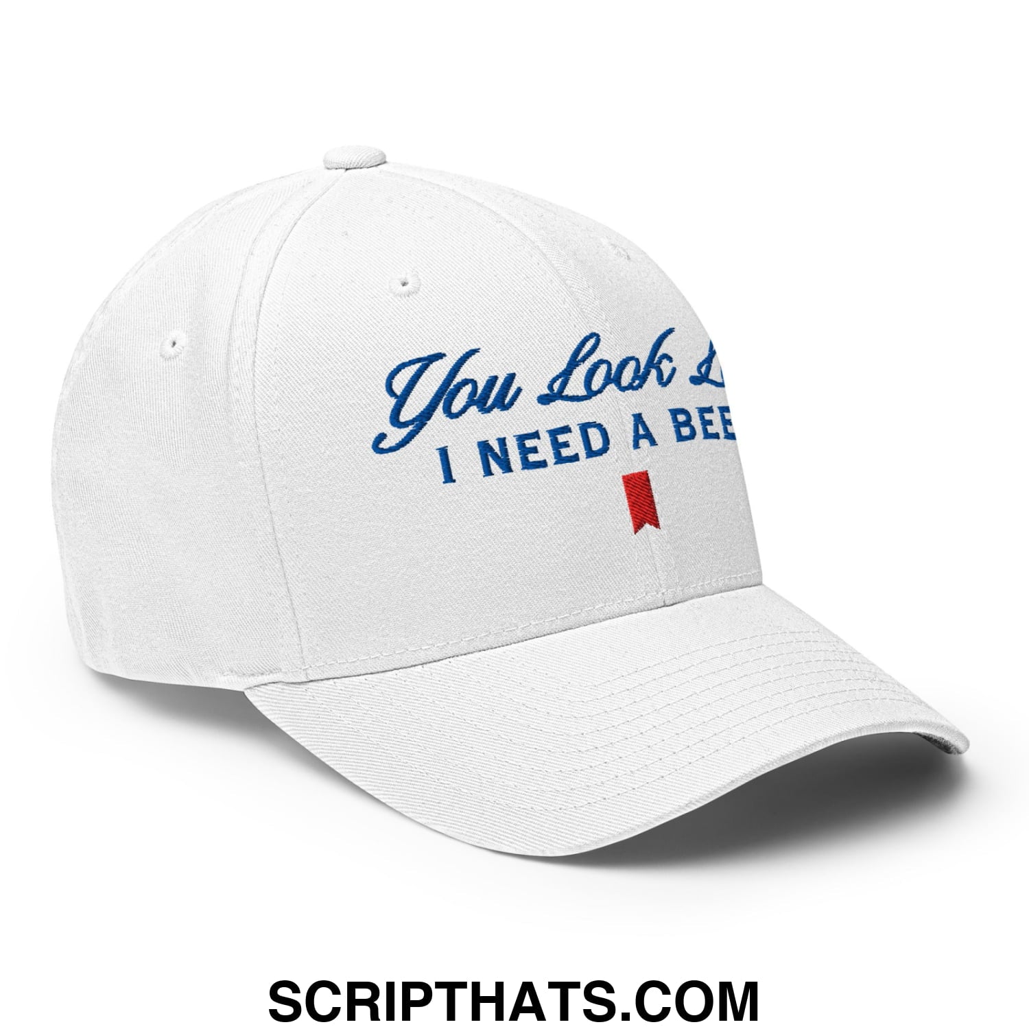 You Look Like I Need a Beer Embroidered Stretch Fit Golf Hat