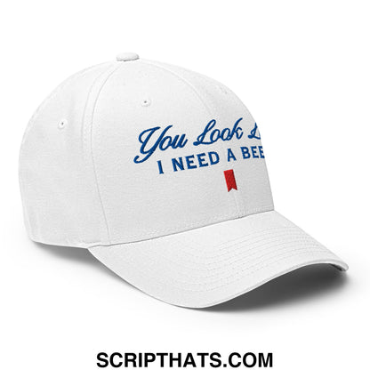 You Look Like I Need a Beer Embroidered Stretch Fit Golf Hat