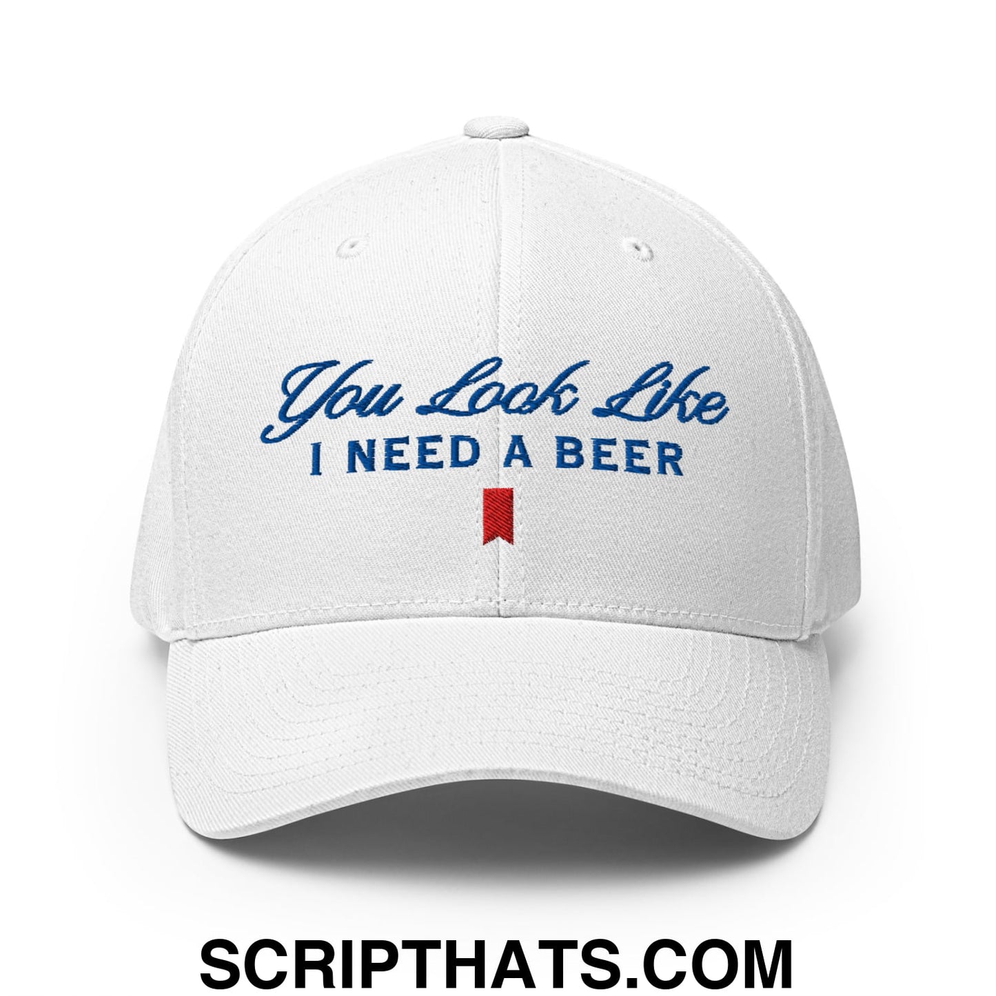 You Look Like I Need a Beer Embroidered Stretch Fit Golf Hat