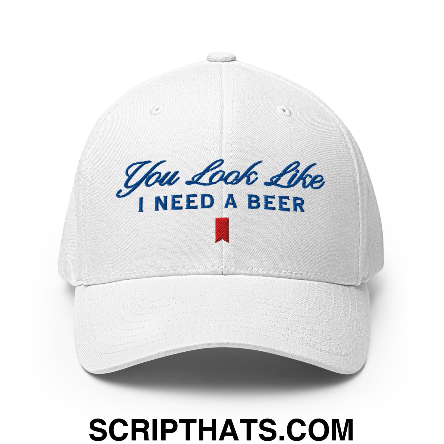 You Look Like I Need a Beer Embroidered Stretch Fit Golf Hat