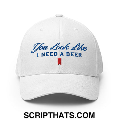 You Look Like I Need a Beer Embroidered Stretch Fit Golf Hat