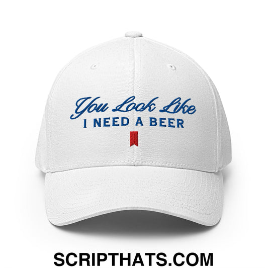You Look Like I Need a Beer Embroidered Stretch Fit Golf Hat
