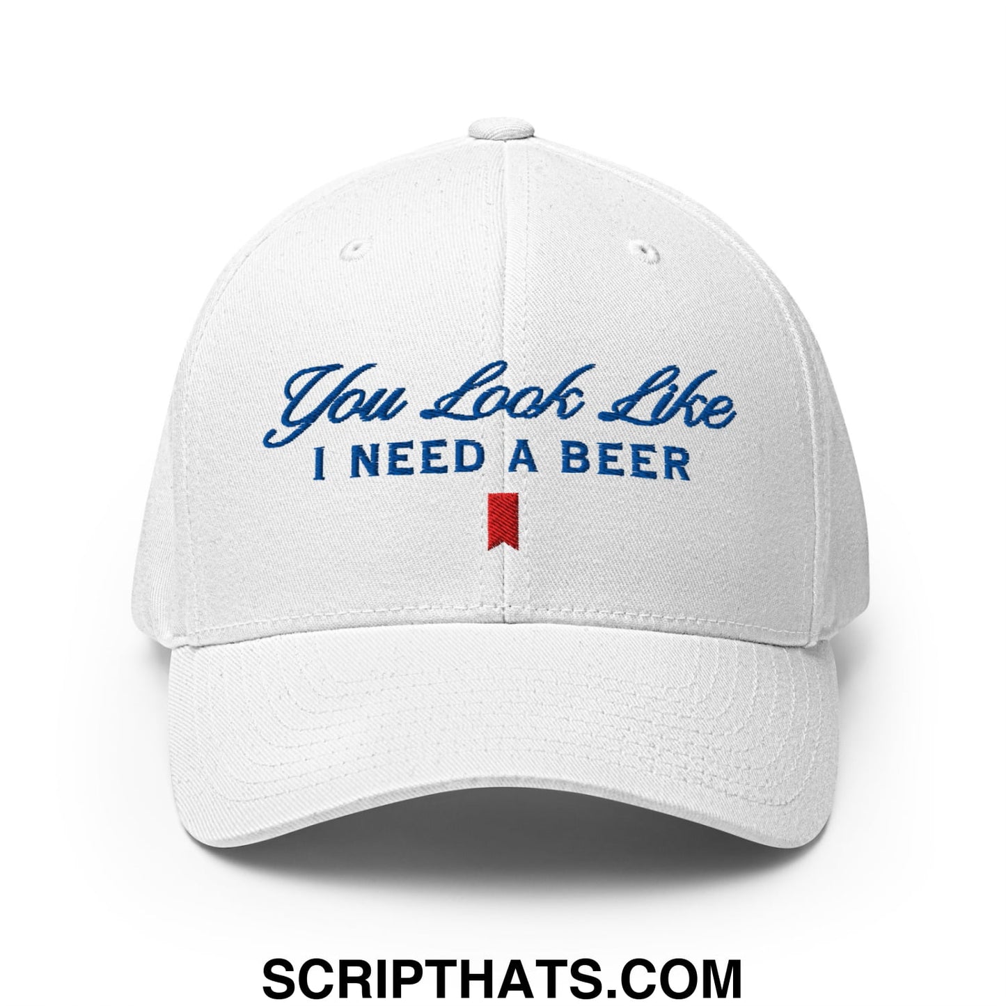 You Look Like I Need a Beer Embroidered Stretch Fit Golf Hat