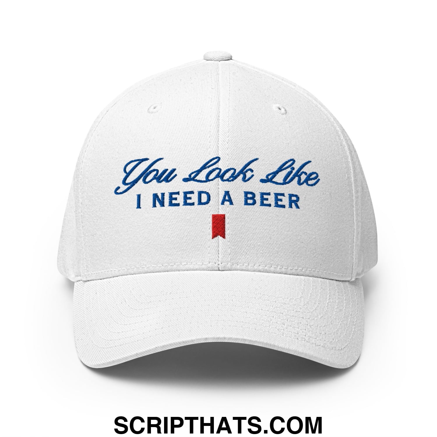 You Look Like I Need a Beer Embroidered Stretch Fit Golf Hat