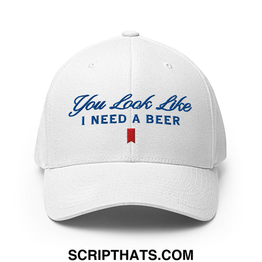 You Look Like I Need a Beer Embroidered Stretch Fit Golf Hat