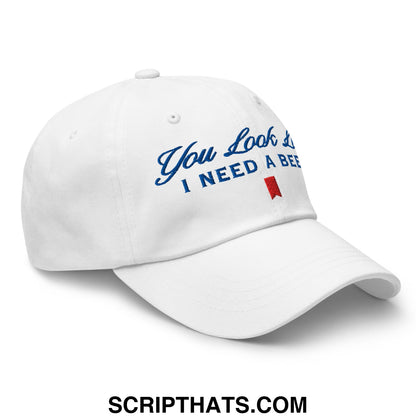 You Look Like I Need a Beer Embroidered Unstructured Dad Hat Default Title