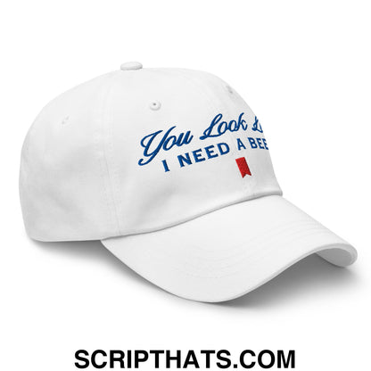 You Look Like I Need a Beer Embroidered Unstructured Dad Hat Default Title